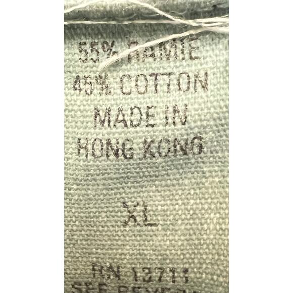 ✨ VTG Massimo Bandelli Vintage Sweater XL Fair Isle Knit Ramie Cotton Hong Kong - Picture 5 of 5